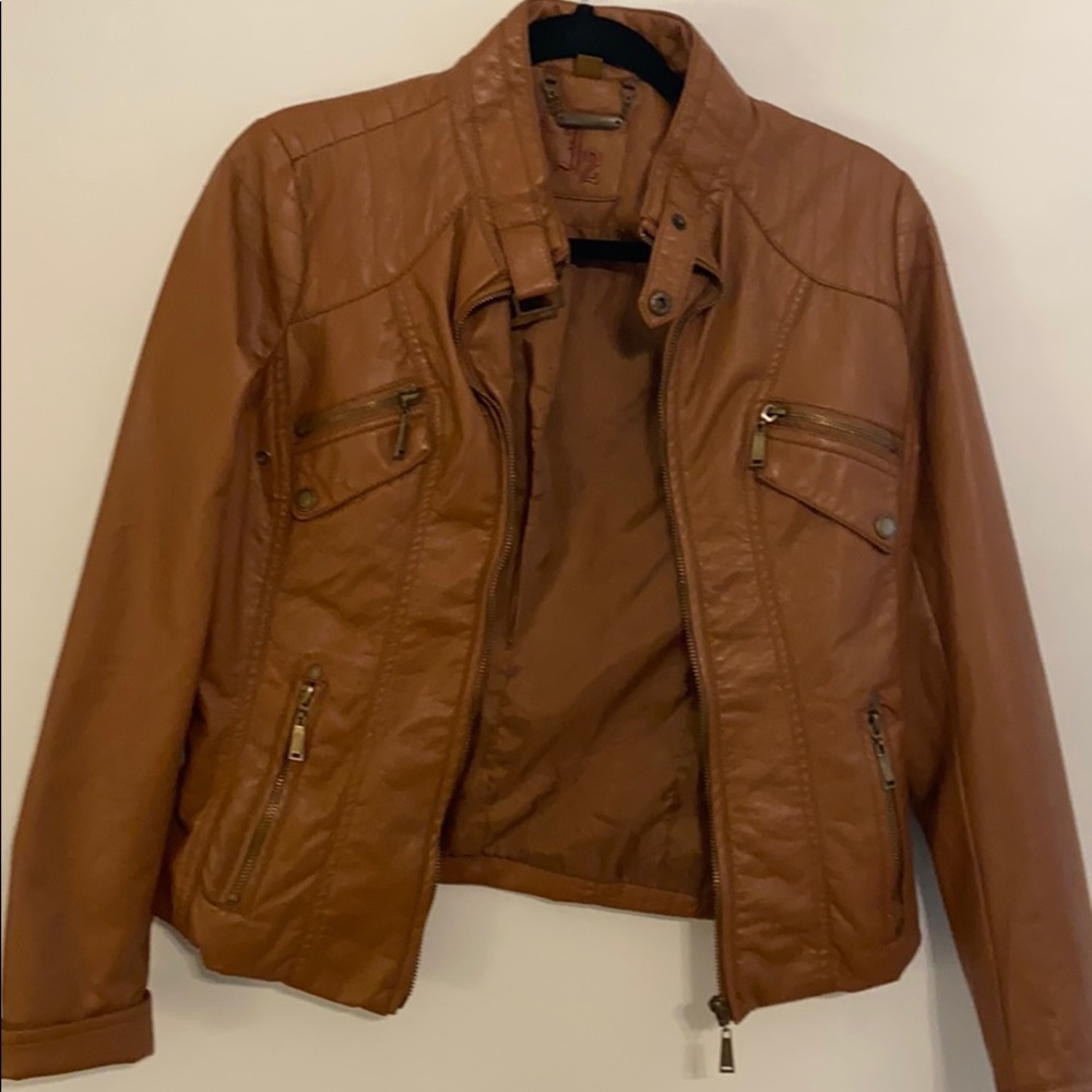 Faux leather jacket